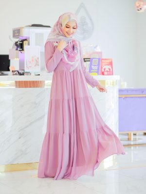Fatimah Dress(Pastelpurple)