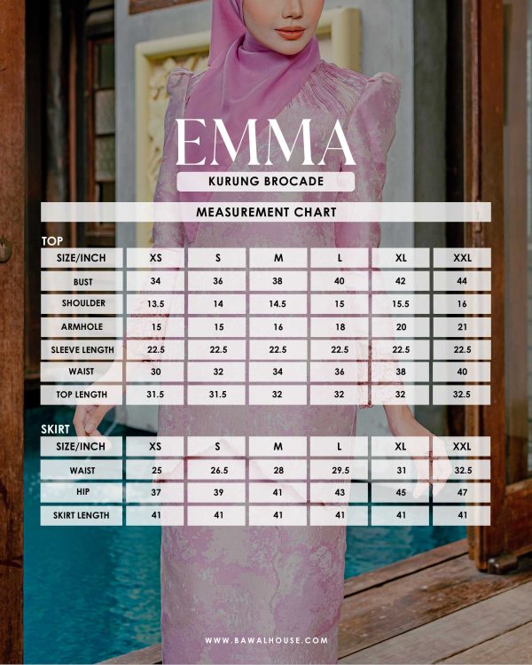 SIZE CHART EMMA