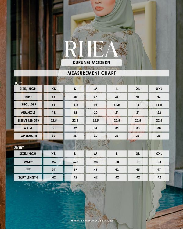 SIZE CHART RHEA