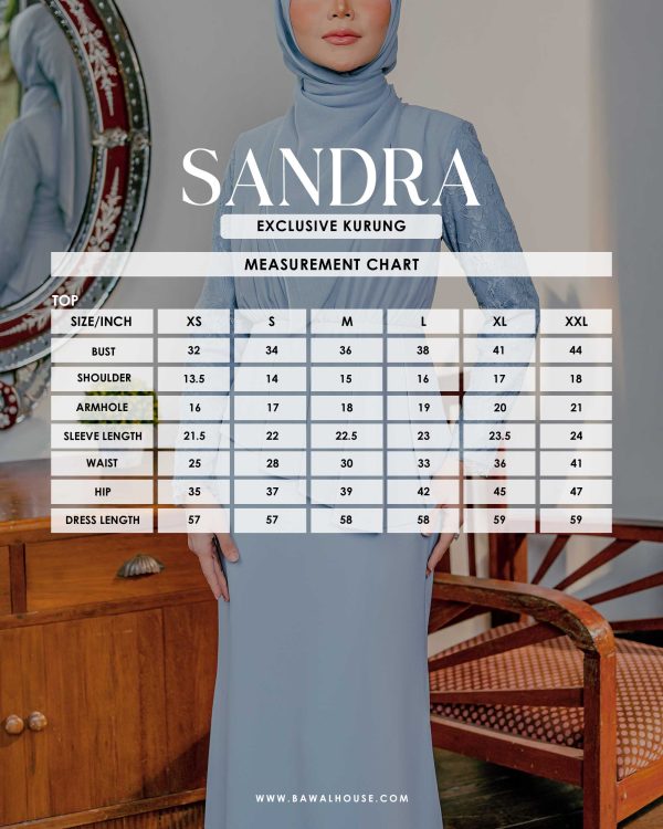 SIZE CHART SANDRA