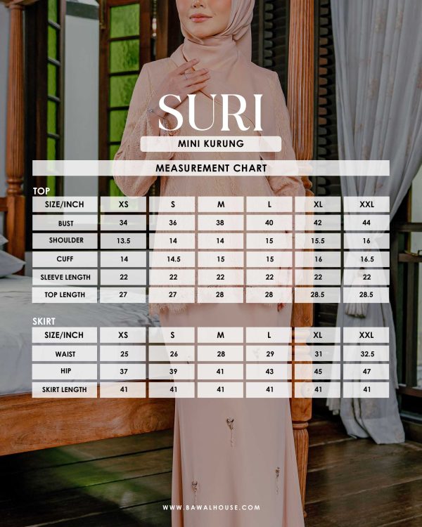 SIZE CHART SURI