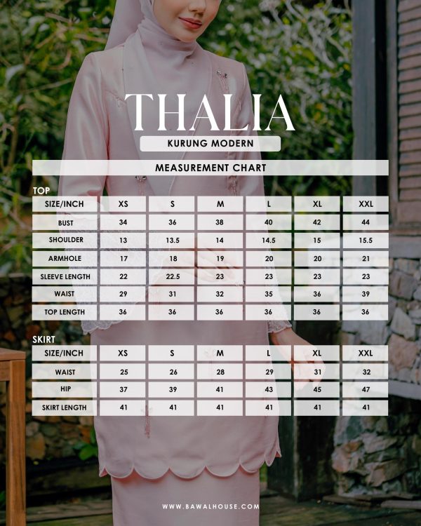 SIZE CHART THALIA