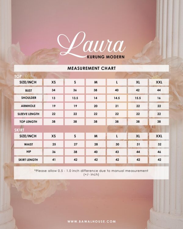 SIZE CHART LAURA