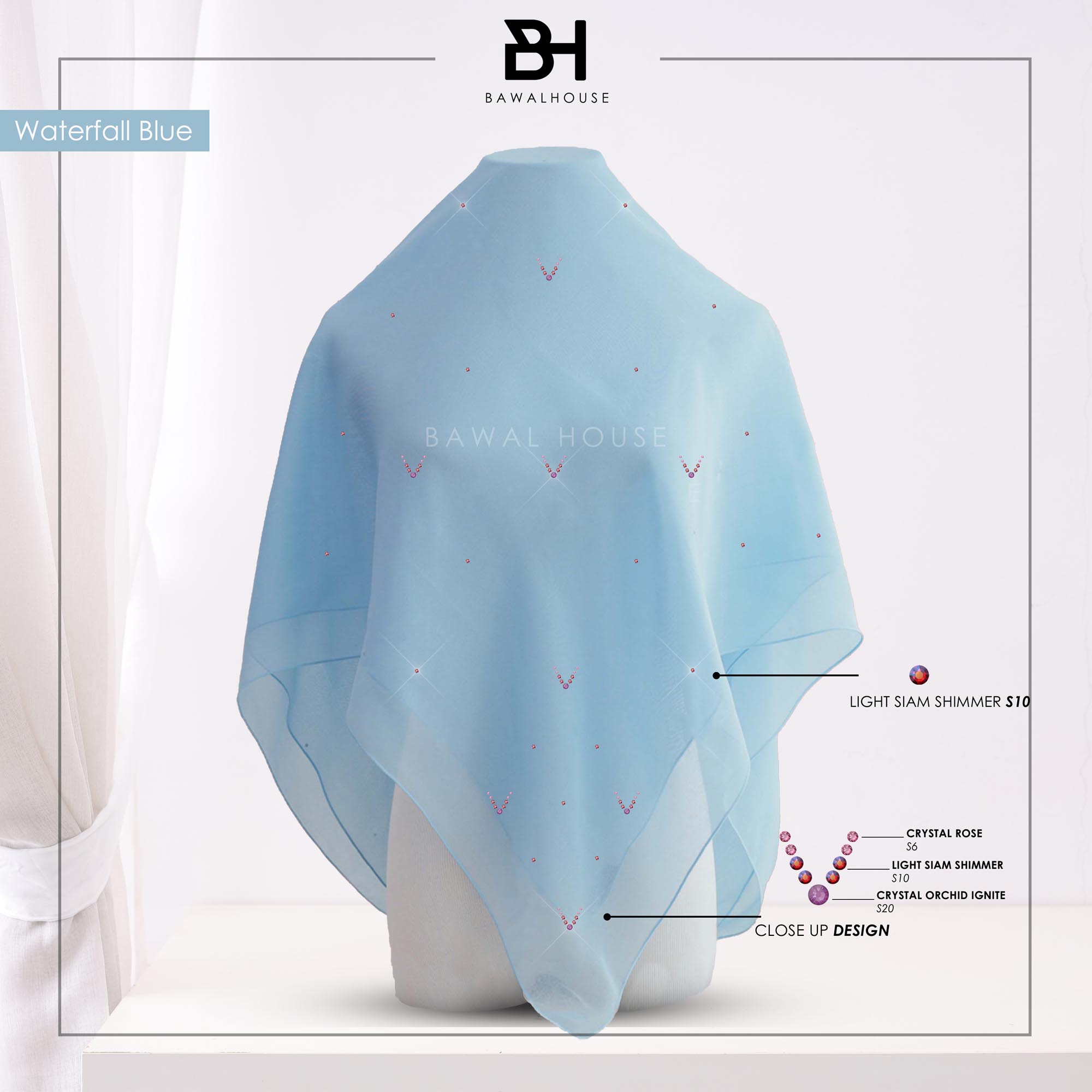 Waterfall blue Waterfall blue